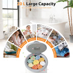 20 L Large Blanket Towel Warmer for Bathroom with 3 Heat Levels-White