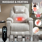 Up To 350 LBS Polyester Power Lift Recliner Chair