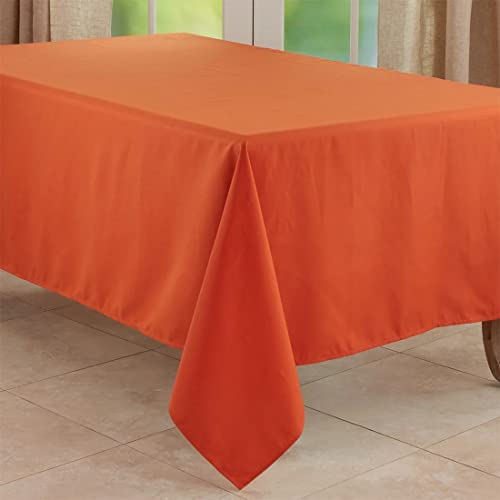 Fennco Styles Classic Everyday Design Solid Color Tablecloth - Table Cover for Home Décor, Baquets, Family Gathering and Special Occasion