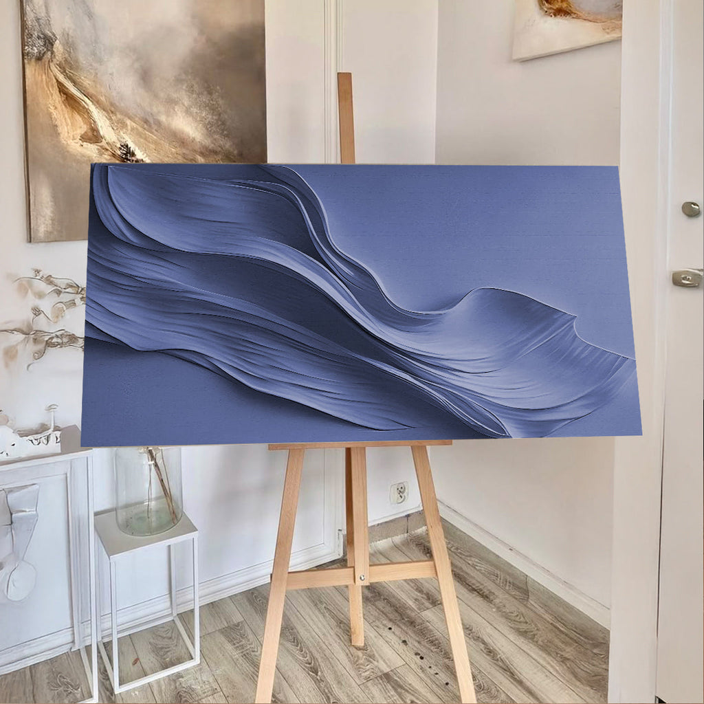 Midnight Navy Minimalist Wall Art