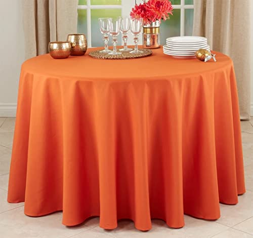 Fennco Styles Classic Everyday Design Solid Color Tablecloth - Table Cover for Home Décor, Baquets, Family Gathering and Special Occasion
