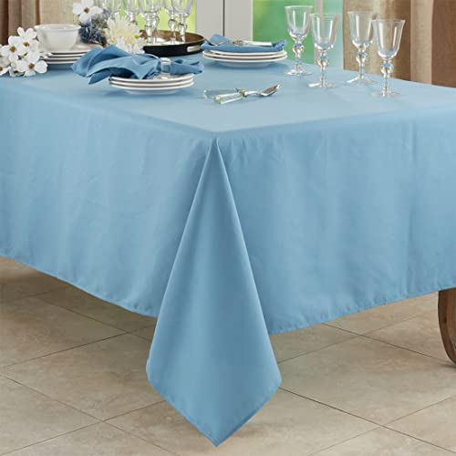Fennco Styles Classic Everyday Design Solid Color Tablecloth - Table Cover for Home Décor, Baquets, Family Gathering and Special Occasion