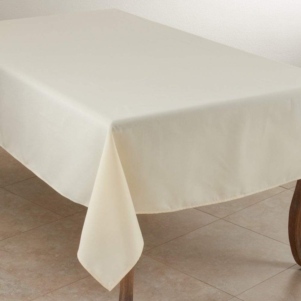 Fennco Styles Classic Everyday Design Solid Color Tablecloth - Table Cover for Home Décor, Baquets, Family Gathering and Special Occasion