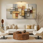 Shape Pattern Minimalist Abstract Wall Art