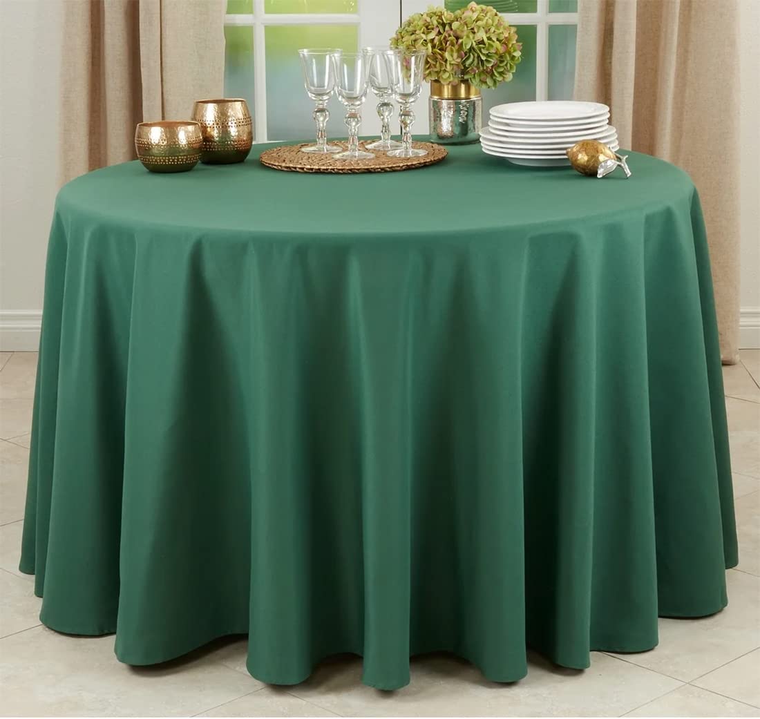 Fennco Styles Classic Everyday Design Solid Color Tablecloth - Table Cover for Home Décor, Baquets, Family Gathering and Special Occasion