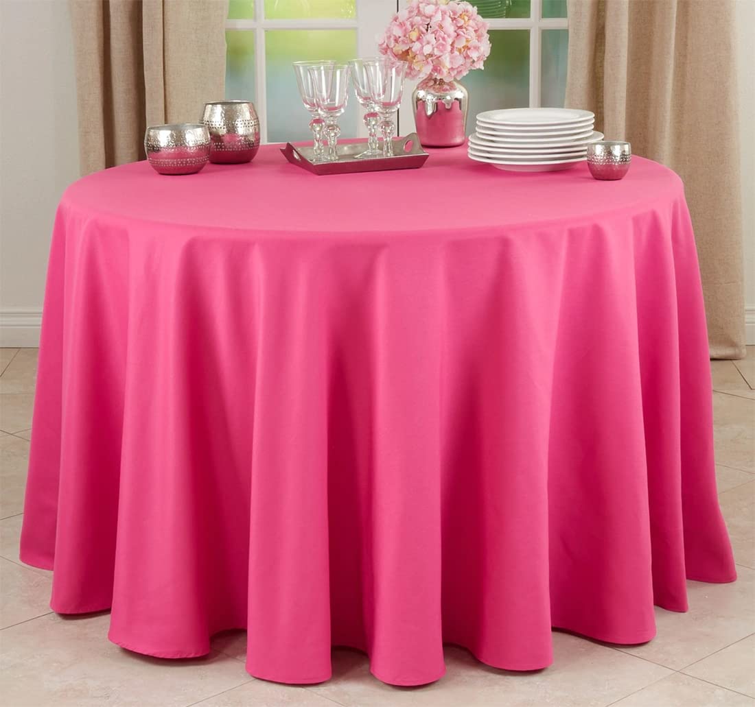 Fennco Styles Classic Everyday Design Solid Color Tablecloth - Table Cover for Home Décor, Baquets, Family Gathering and Special Occasion
