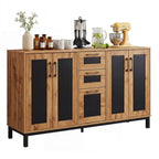 63" Sideboard Buffet Cabinet with 3 Drawers and Storage Shelves