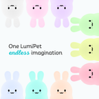 LumiPets® Bunny Night Light for Kids - Silicone Rabbit Nursery Lamp