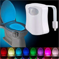 8-Color LED Sensor Motion-Activated Bathroom Toilet Light