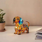 Animal resin LED night light lamp