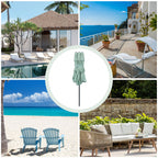 Ainfox 15ft Large Patio Umbrella, 3-Tiers Outdoor Double-Sided Rectangle Market Heavy Duty Umbrellas