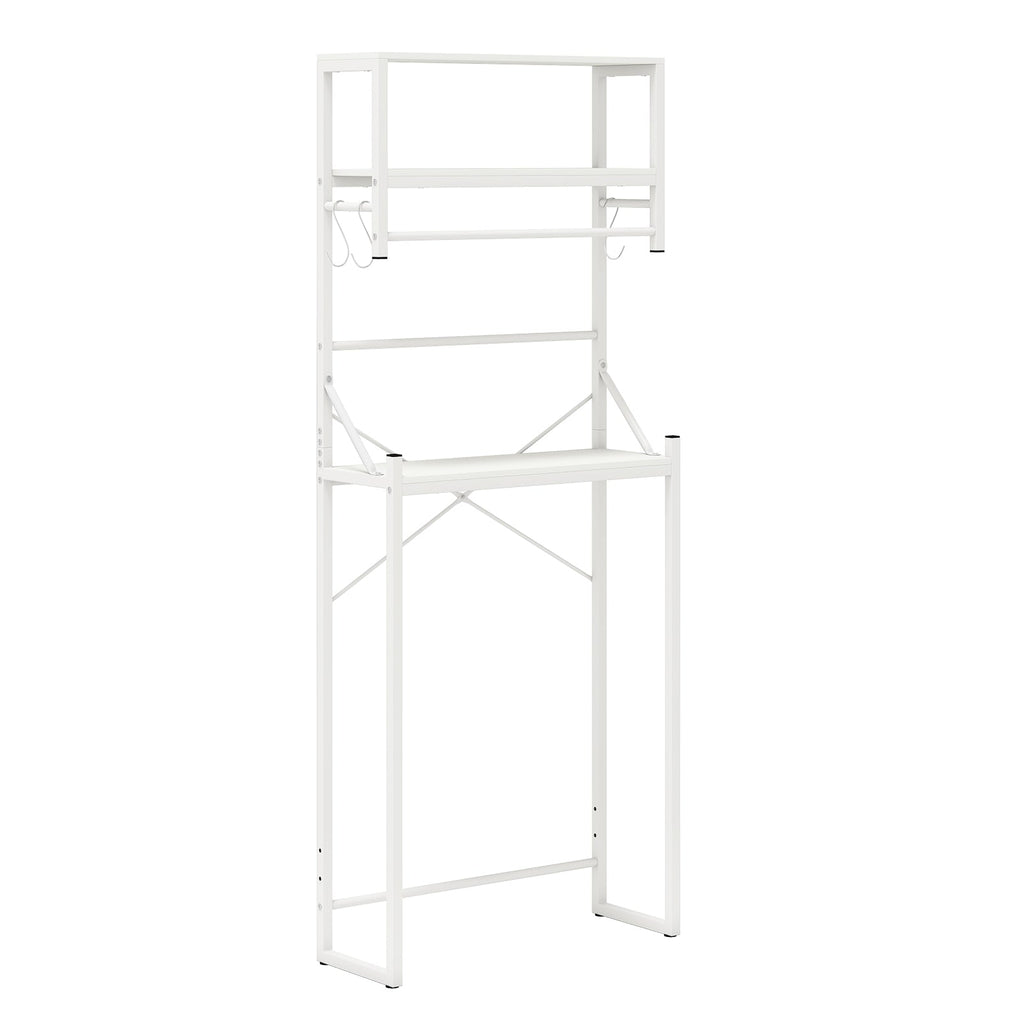 Over the Toilet Storage Rack 3-Tier Over Toilet Bathroom Organizer with Towel Holder-White