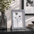 Checkered Bone Inlay Picture Frame 4x6 5x7 8x10 Home Decor