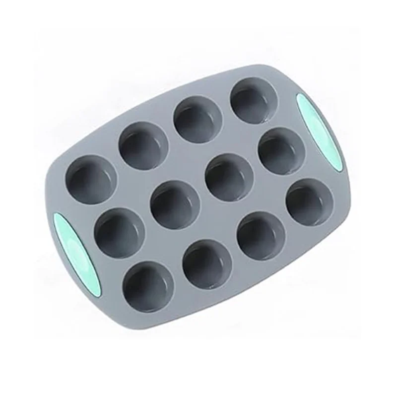 Silicone Fluted Cake Pans Non-Stick Kitchen Oven Baking Pans Easy Release Oven Cake Molds with Muffin Pan Donut Pan Loaf Pan