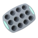 Silicone Fluted Cake Pans Non-Stick Kitchen Oven Baking Pans Easy Release Oven Cake Molds with Muffin Pan Donut Pan Loaf Pan