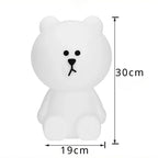 LED Cute Bear Mood Light Night Lamp Children's Bedroom Bedside Lights LED Table Light Living Room Floor Light Birthday Gift