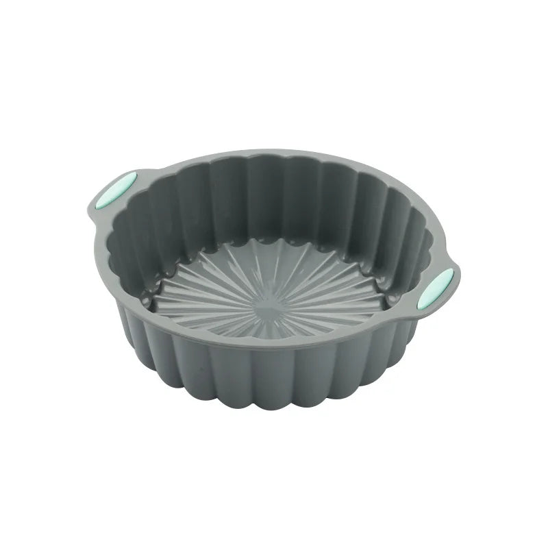 Silicone Fluted Cake Pans Non-Stick Kitchen Oven Baking Pans Easy Release Oven Cake Molds with Muffin Pan Donut Pan Loaf Pan