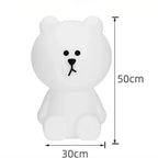 LED Cute Bear Mood Light Night Lamp Children's Bedroom Bedside Lights LED Table Light Living Room Floor Light Birthday Gift