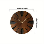Wall Clock - Artistic Wooden Round