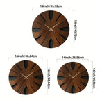 Wall Clock - Artistic Wooden Round