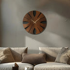Wall Clock - Artistic Wooden Round