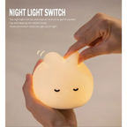 Bunny Silicone Night Light – Soft LED Lamp for Kids Room, Nursery or Gifts