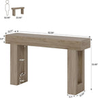 Console Table, Extra Long Narrow Sofa Table for Living Hallway