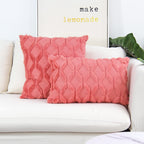 Pack of 2 bundle One 18"x18" with a matching color of one 12"x20" Square and rectangle combo set throw pillow covers with inserts