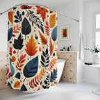 DipaliZ Fall Foliage Shower Curtain Polyester Decor