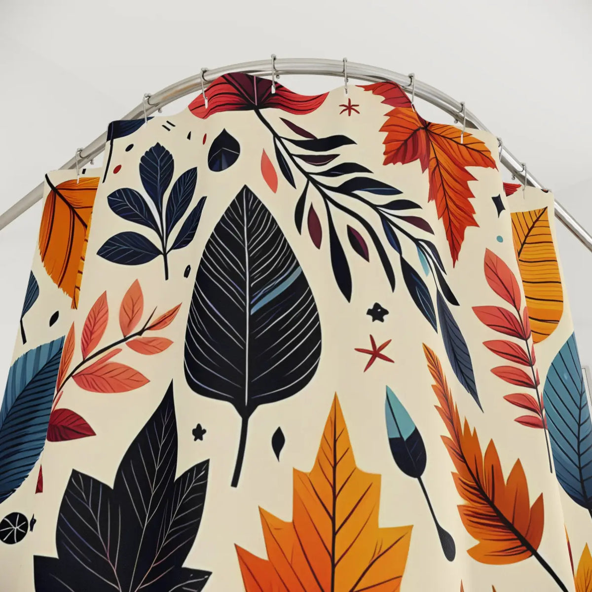 DipaliZ Fall Foliage Shower Curtain Polyester Decor