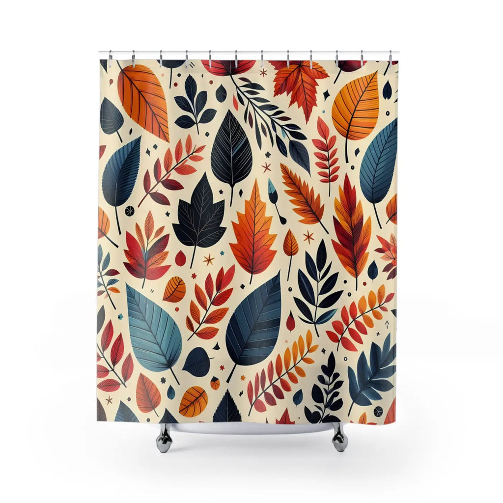 DipaliZ Fall Foliage Shower Curtain Polyester Decor