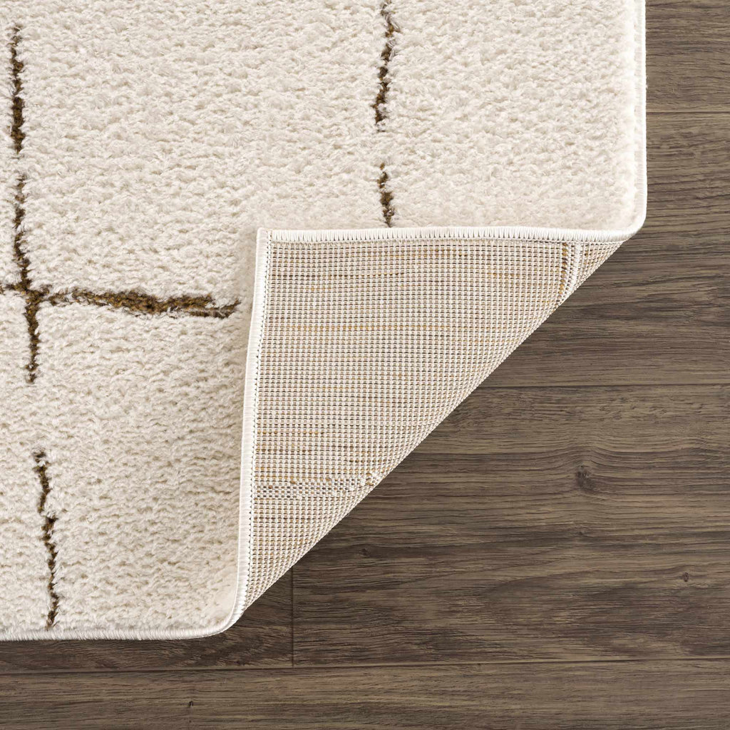 Koume Ivory & Brown Area Rug