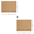 Ocean Home Jute Placemats Set of 2: Natural Woven Table Mats, Eco-Friendly & Biodegradable, Rustic Bohemian Dining Decor, 17.7x13.8 inches