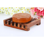 Natural Wooden Soap Dish Wood Soap Tray Holder Storage Soap Rack Plate Box Container For Bath Shower Plate Bathroom Wooden Soap Dish Soap Saver Holder Soap Tray for Bathroom Shower Rectangular Sink Drainer Hand Craft for Soap Sponges And More